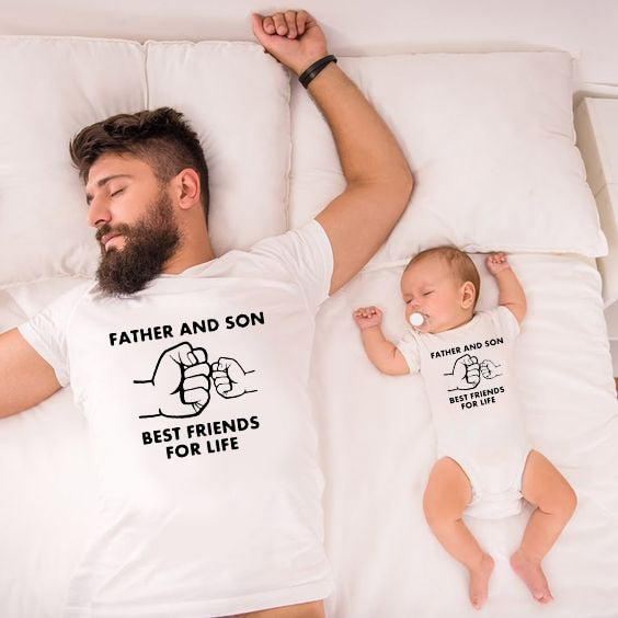 Vater und Sohn Beste Freunde für Leben T Shirt Baby Dad tif-shop24.de