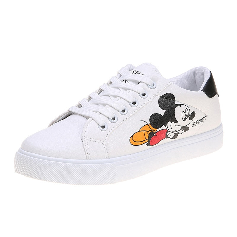 Disney Frühling & Herbst Neu Weiß Teenager Mädchen Schuhe Mickey Mouse  Freizeitschuhe Schnürschuhe Turnschuhe tif-shop24.de