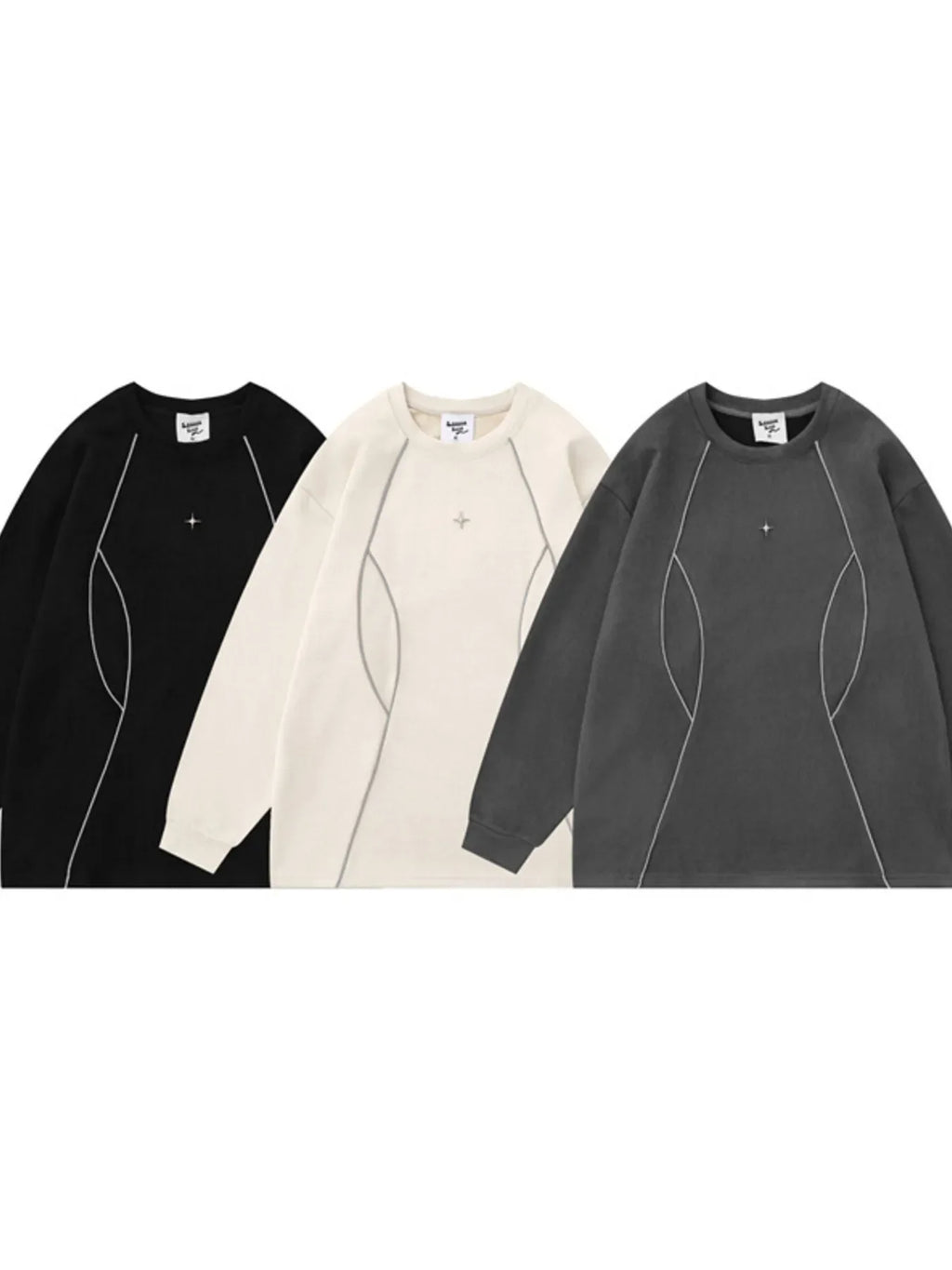 Men's Round Neck Long Sleeve Top - tif-shop24.de