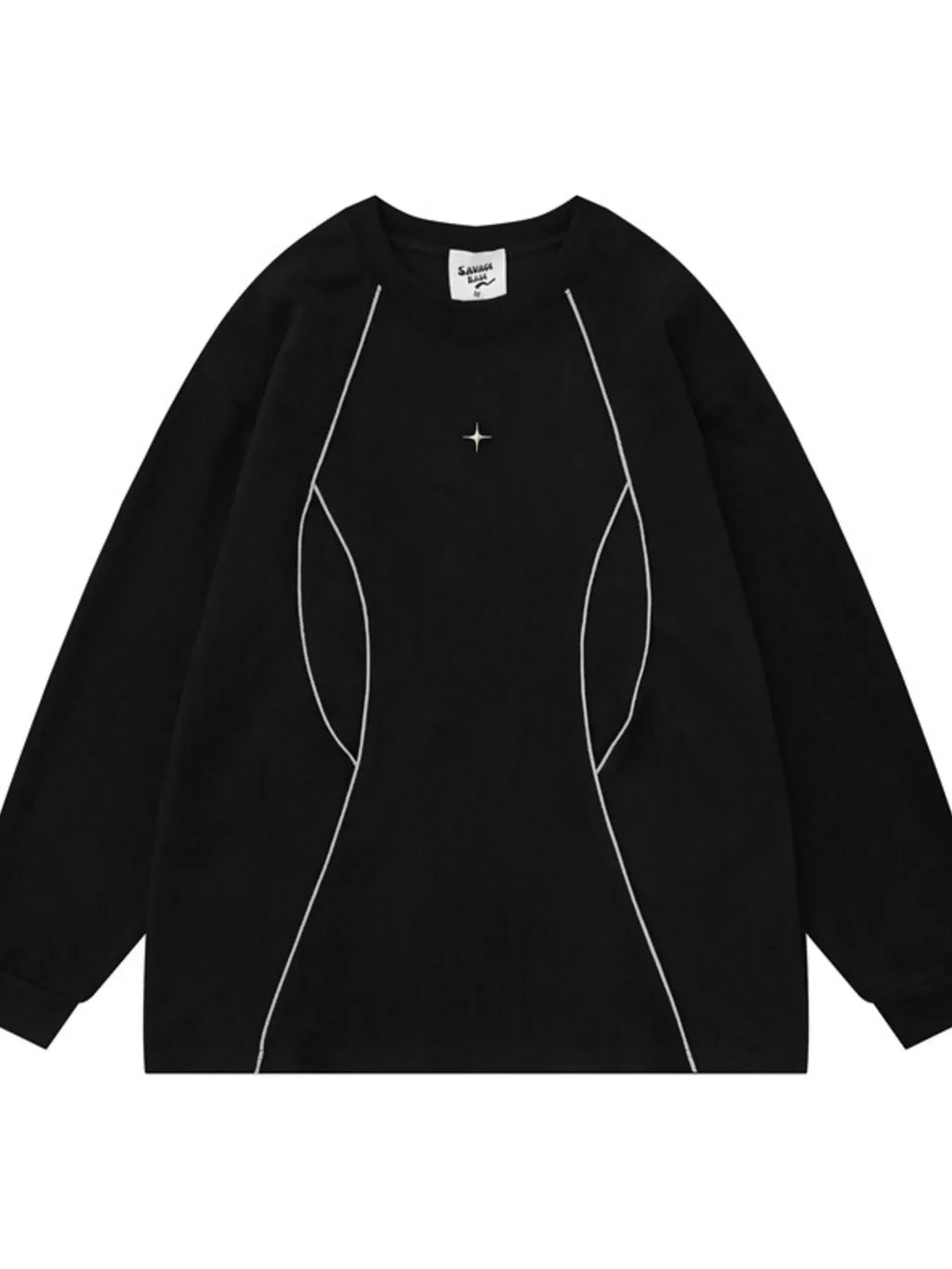Men's Round Neck Long Sleeve Top - tif-shop24.de
