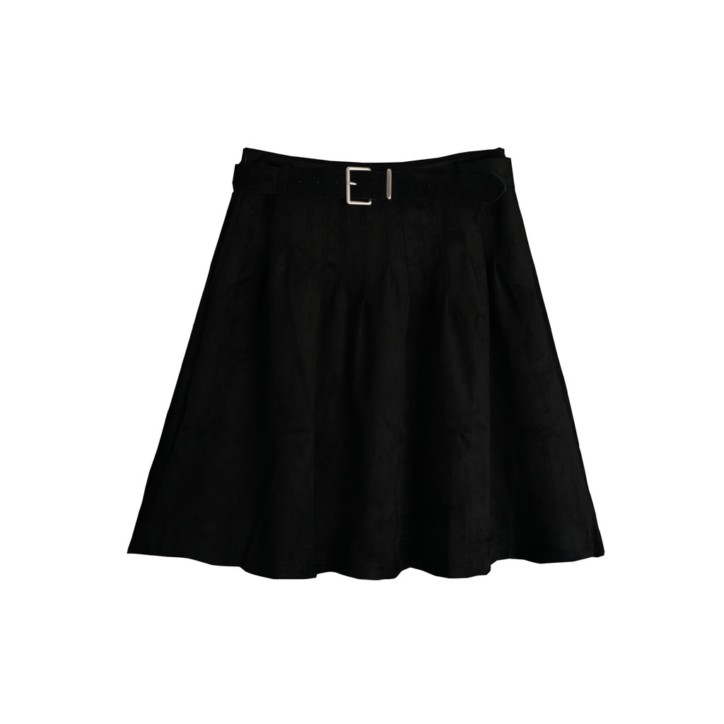 Vintage high waisted A-line pleated skirt