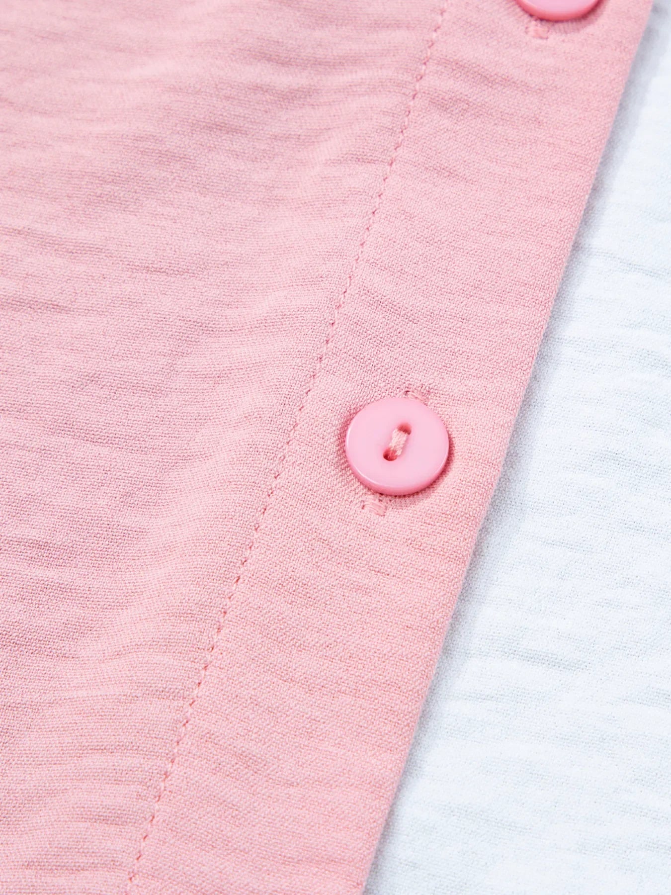 Color Block Oversized Button-Up Shirt with Chest Pocket - tif-shop24.de