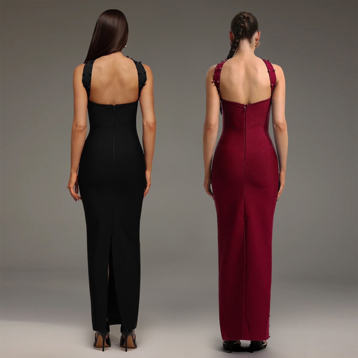 Elegant Embellished Bodycon Strapless Dress for Women