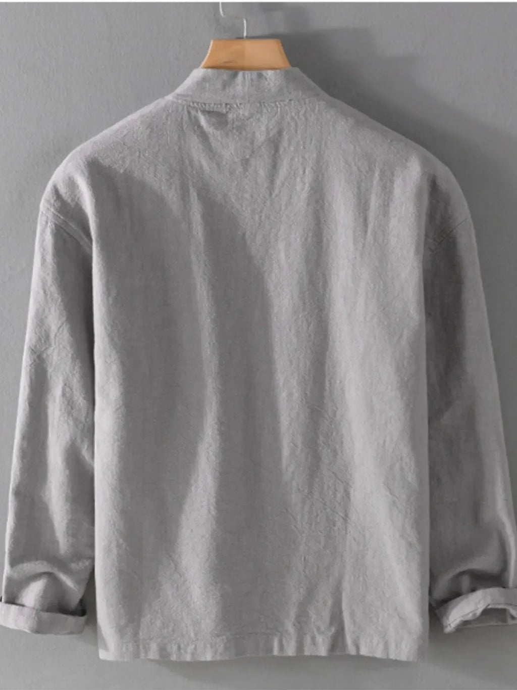 Men's Plus Size Casual Open Front Long Sleeve Top - tif-shop24.de