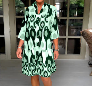 Style Printed A-line Dress