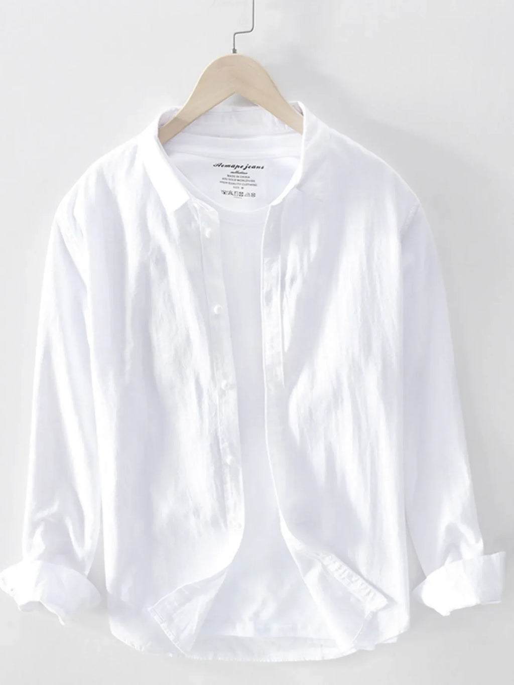 Men's Plus Size Long Sleeve Button-Up Shirt - tif-shop24.de