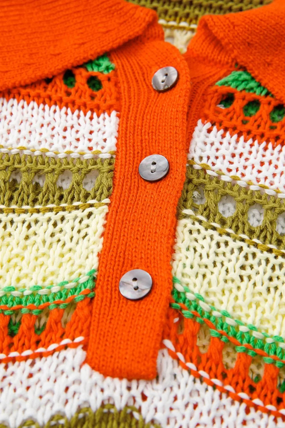 Openwork Stripe Sleeveless Sweater Dress - tif-shop24.de