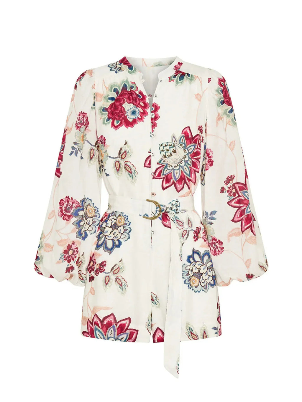 Floral Print Long Sleeve Romper - tif-shop24.de
