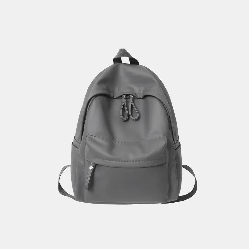 PU Leather Zip Backpack Bag - tif-shop24.de