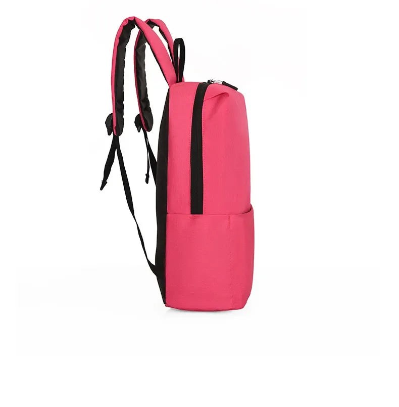 Solid Color Nylon Backpack Bag - tif-shop24.de