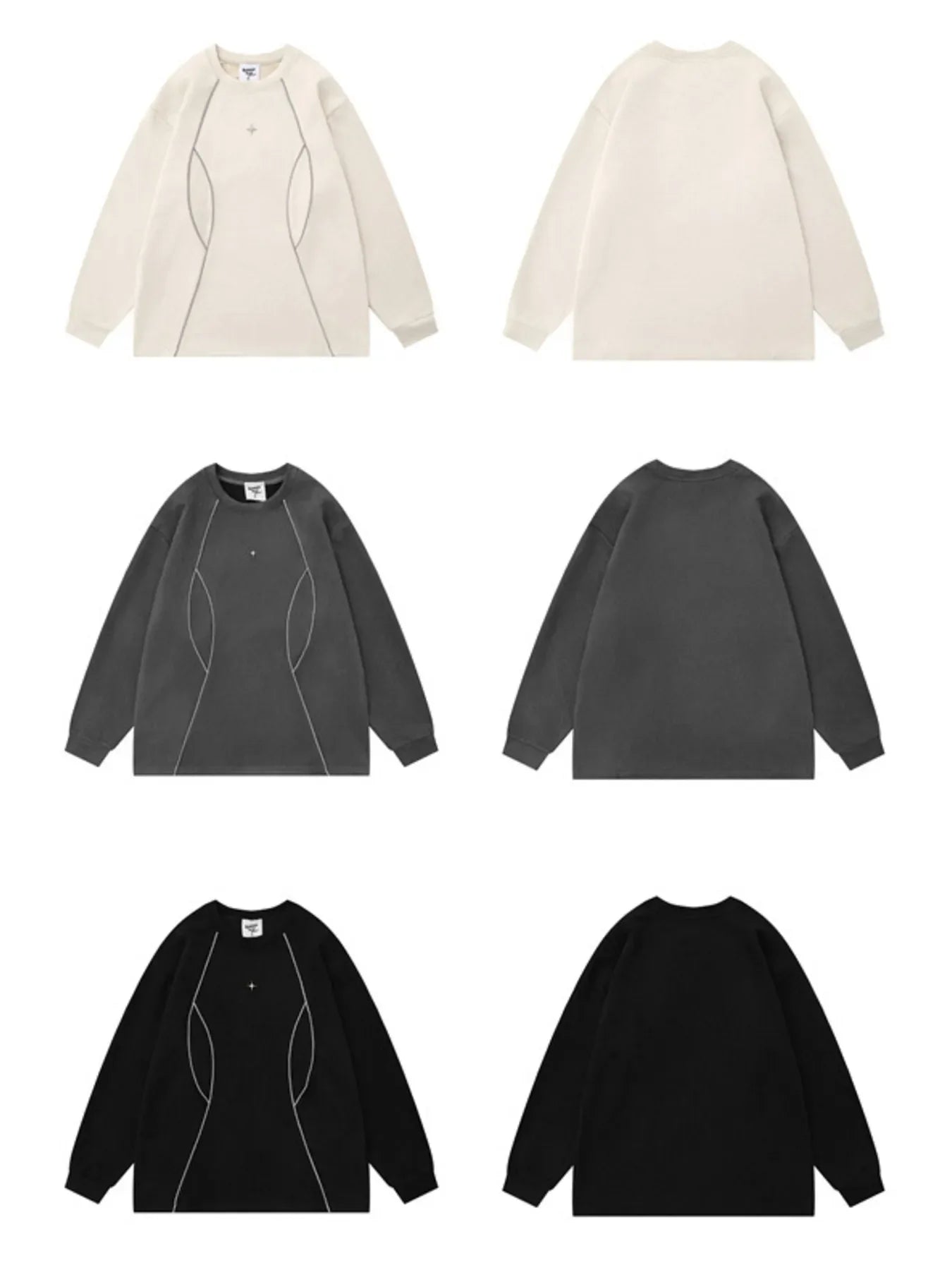 Men's Round Neck Long Sleeve Top - tif-shop24.de