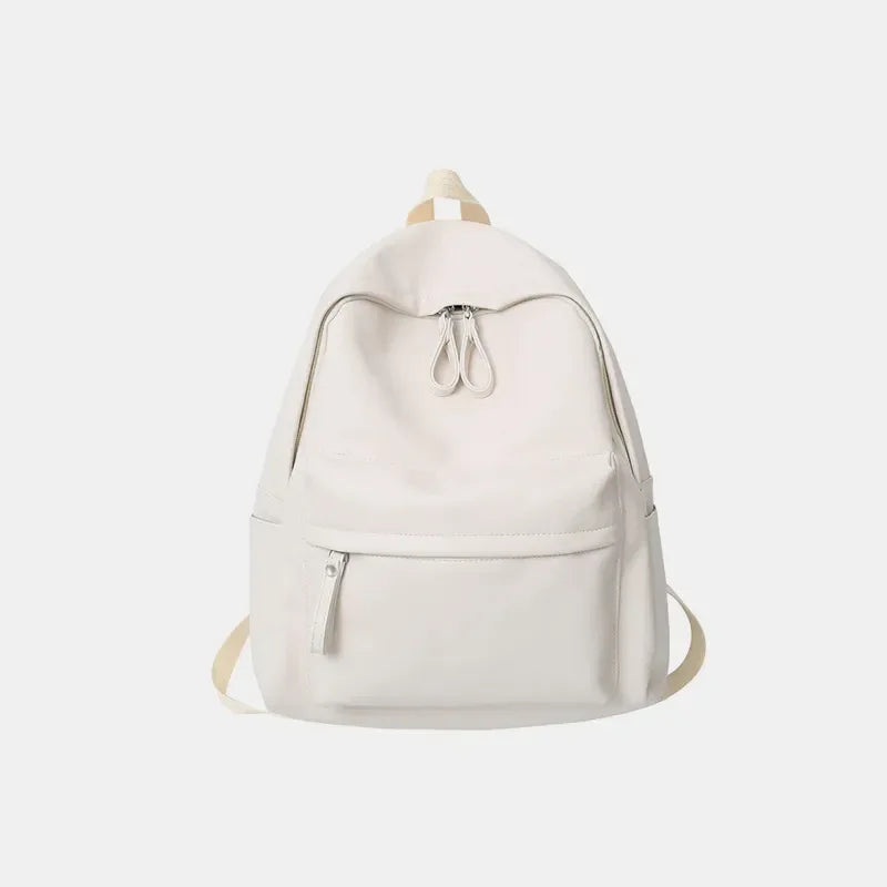 PU Leather Zip Backpack Bag - tif-shop24.de