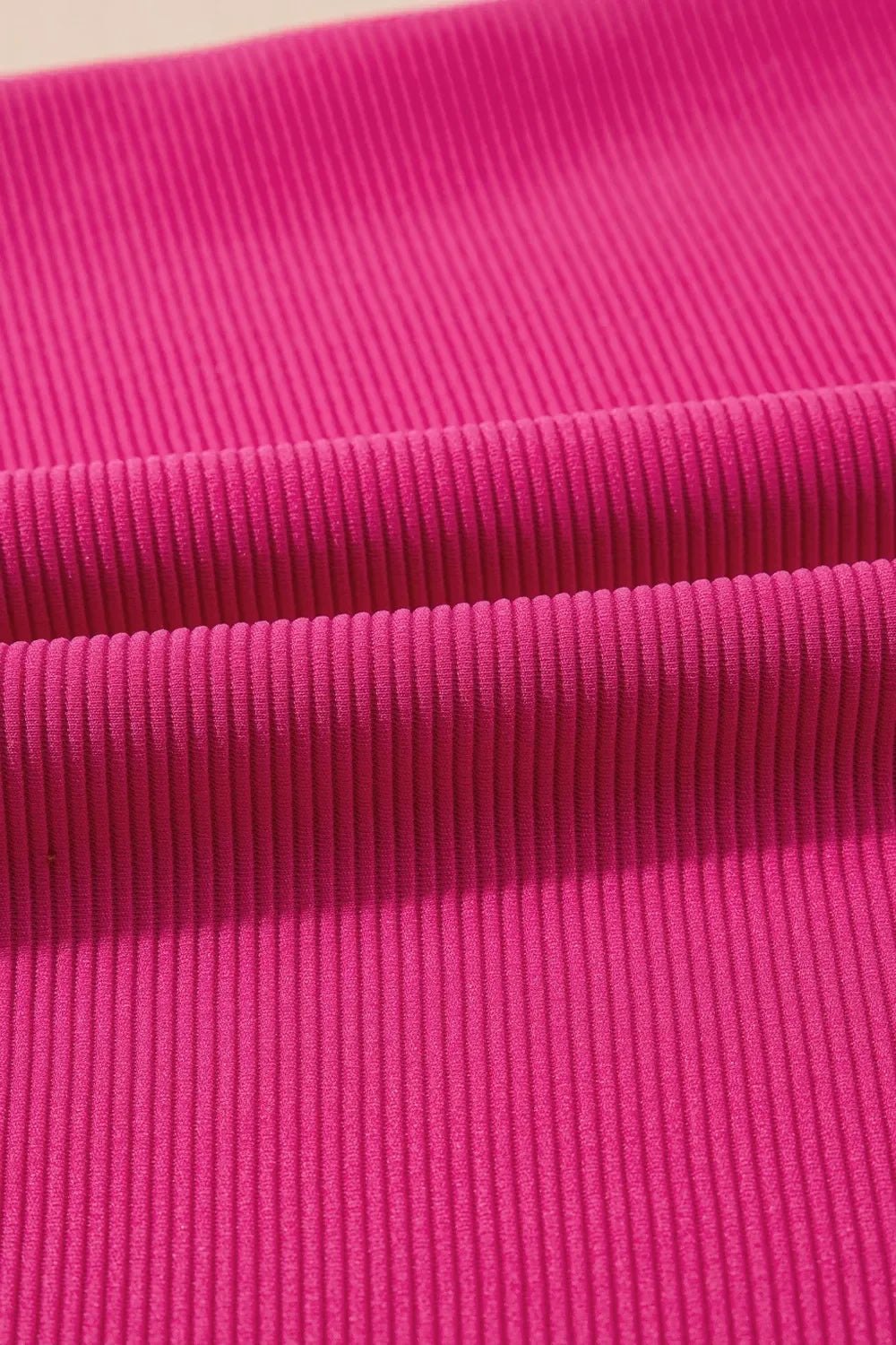 Striped Detail Flutter Sleeve Zipped Collar Top and Short Set - tif-shop24.de