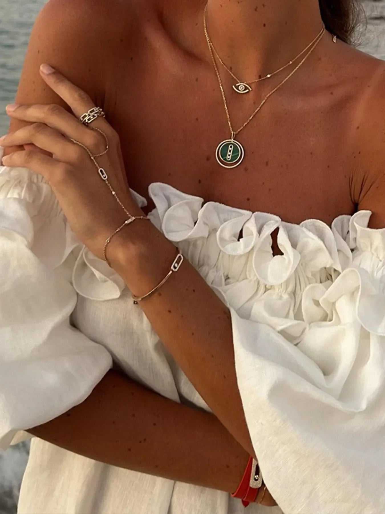 Side Slit Off-Shoulder Dress - tif-shop24.de