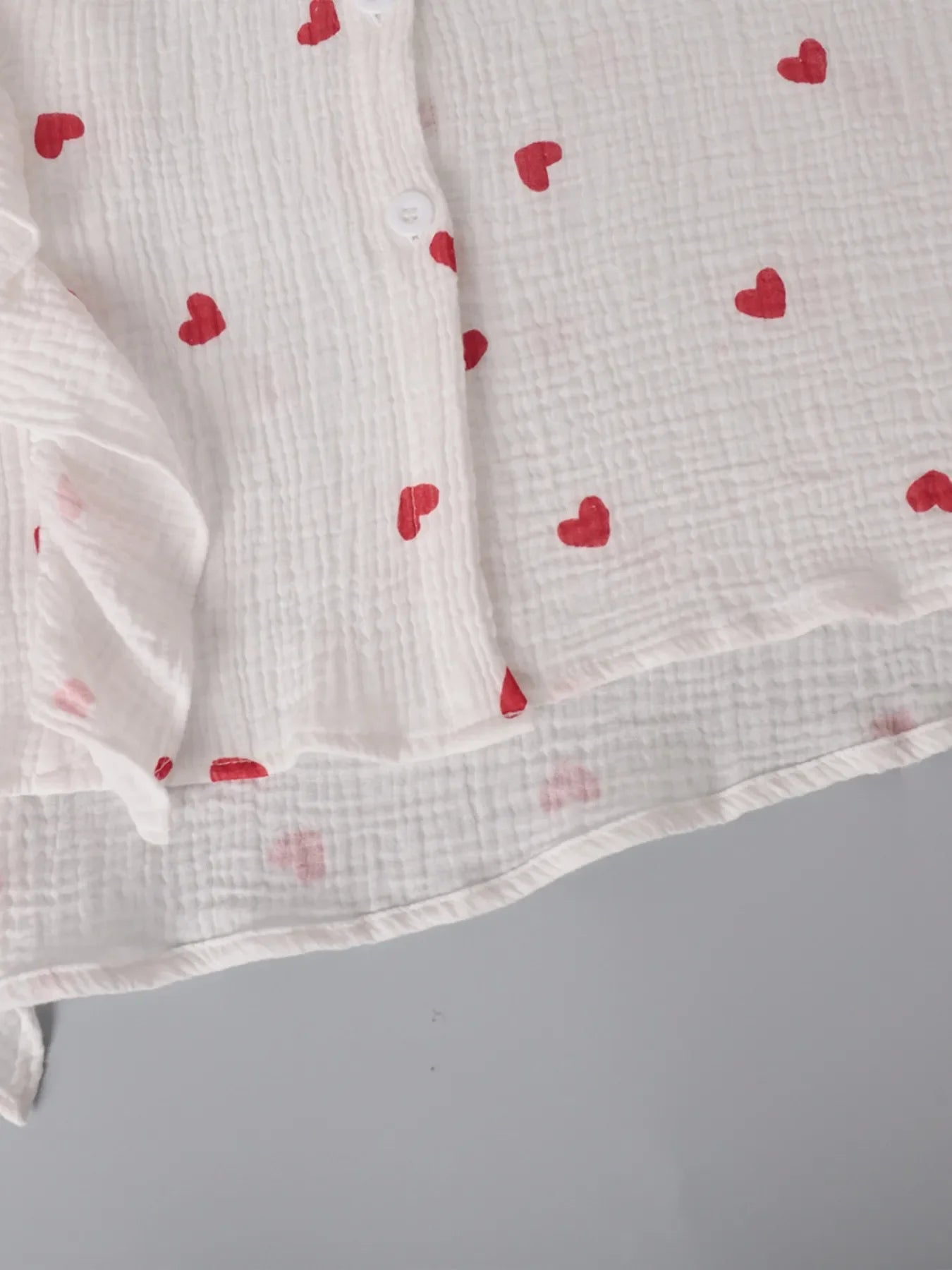 Colorful Heart Print Shirt and Shorts Set - tif-shop24.de