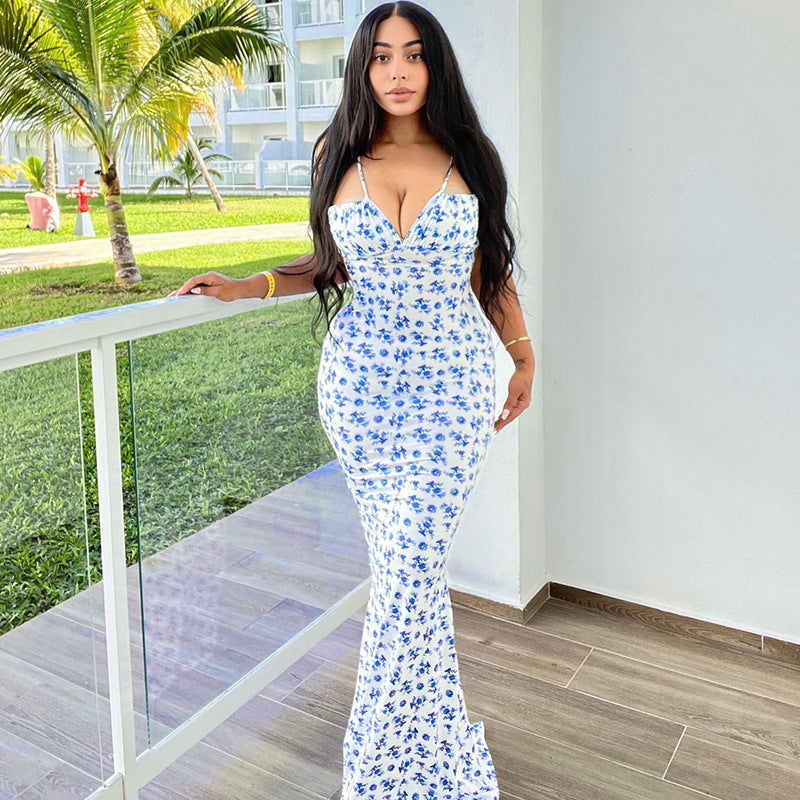 Sexy Strapless Bodycon Dress with Wrap Front for Women
