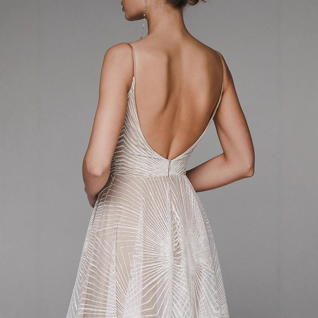 Sexy Strapless Embroidered Sleeveless Dress Evening Gown