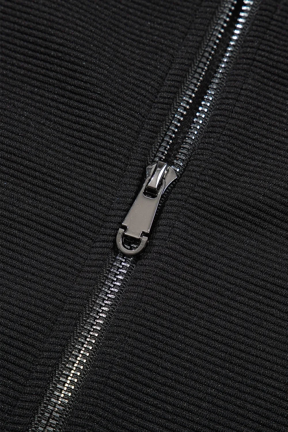 Textured Ruffled Sleeve Zipped Top and Wide Leg Pants Set - tif-shop24.de