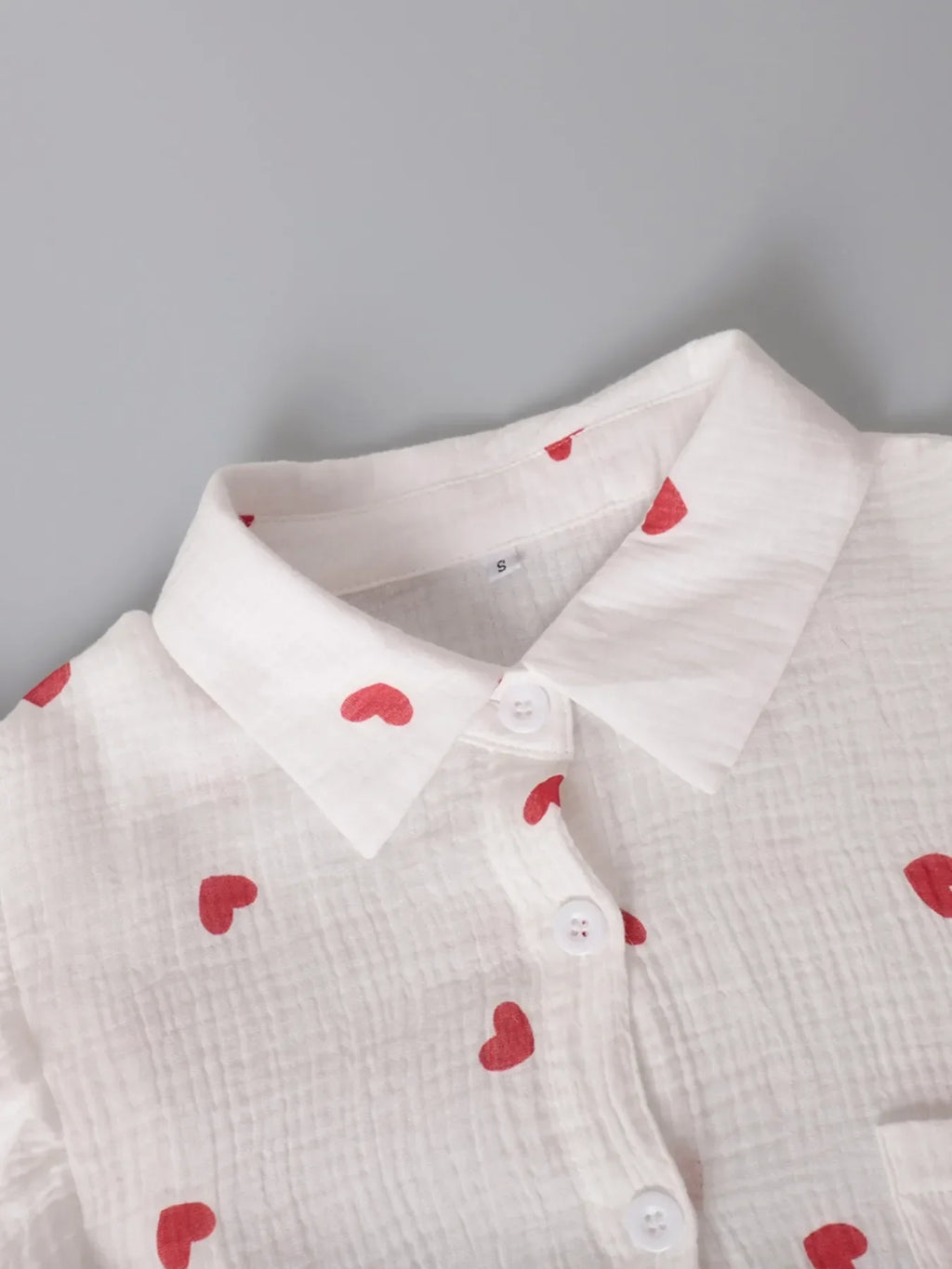 Colorful Heart Print Shirt and Shorts Set - tif-shop24.de