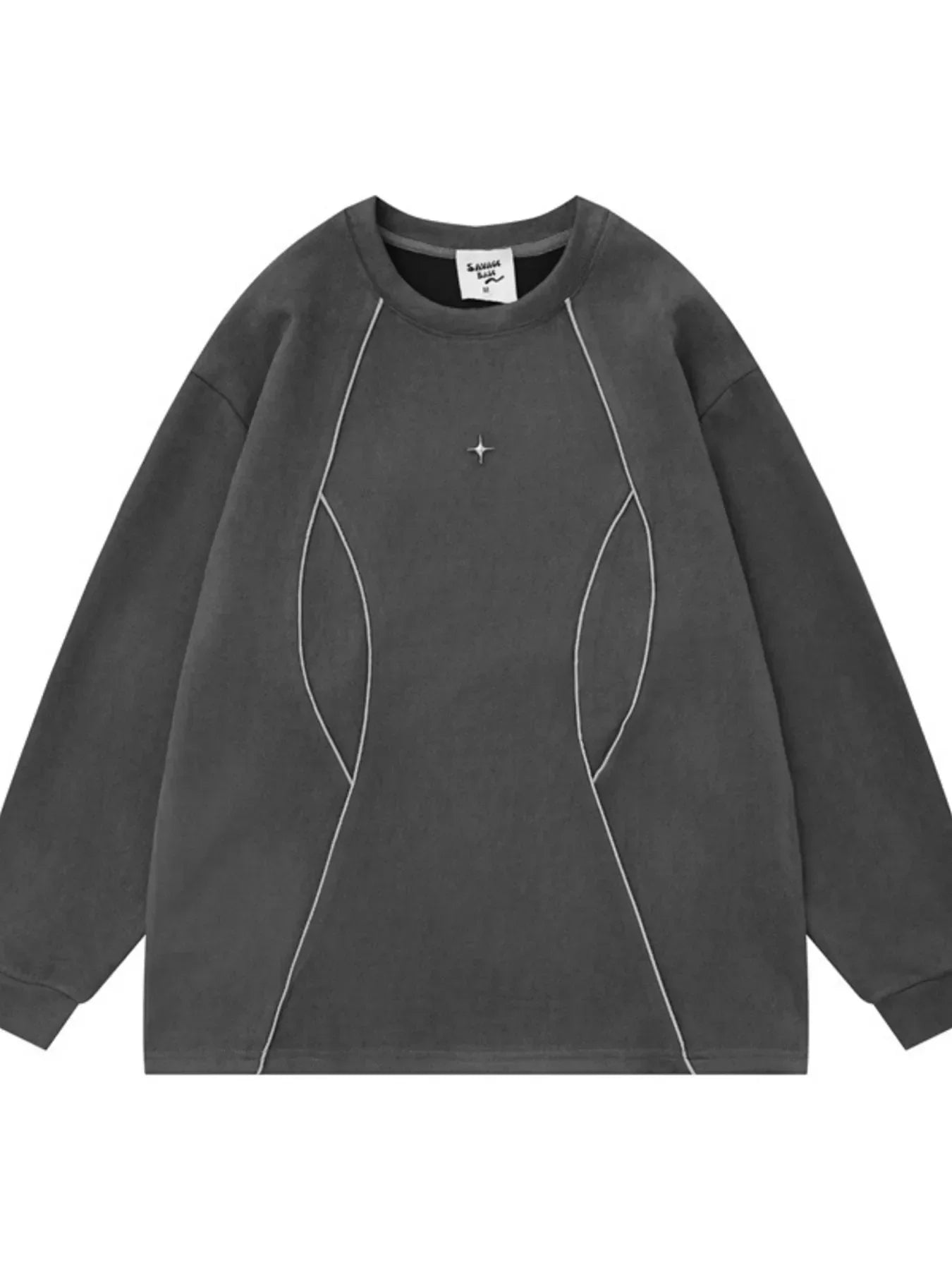 Men's Round Neck Long Sleeve Top - tif-shop24.de