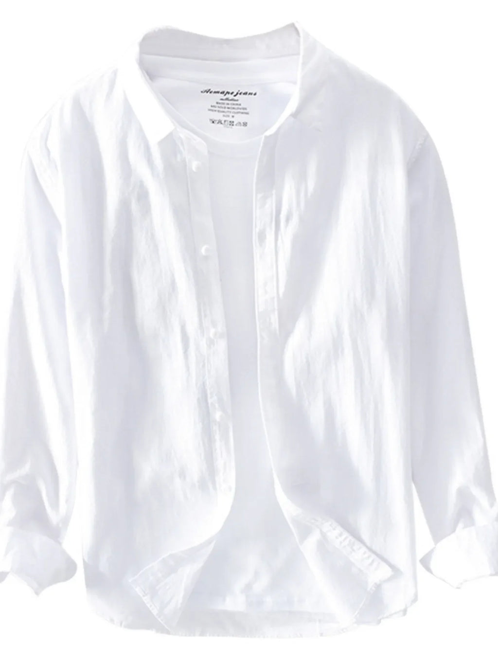 Men's Plus Size Long Sleeve Button-Up Shirt - tif-shop24.de