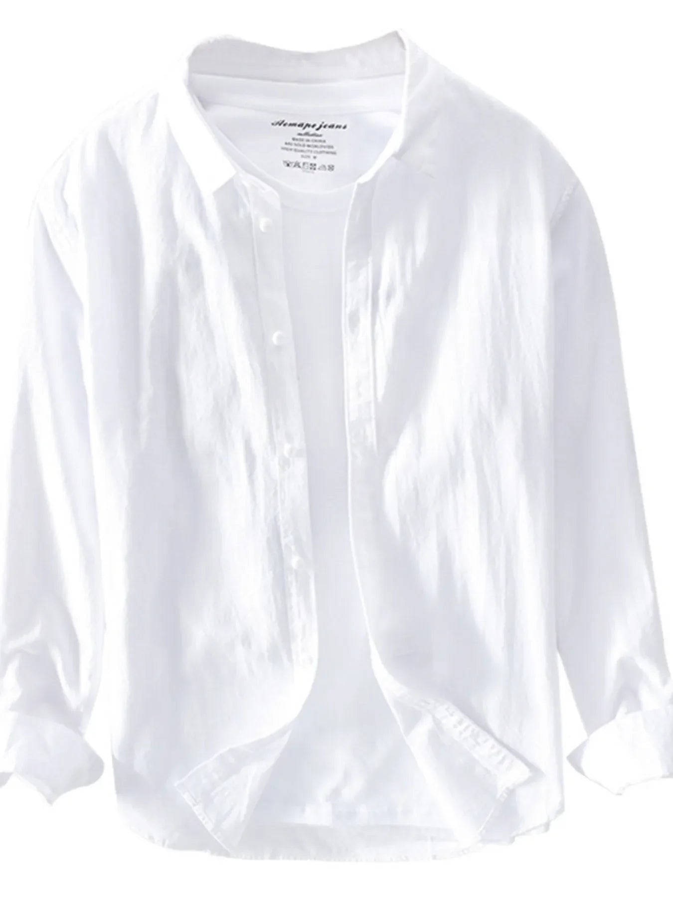 Men's Plus Size Long Sleeve Button-Up Shirt - tif-shop24.de