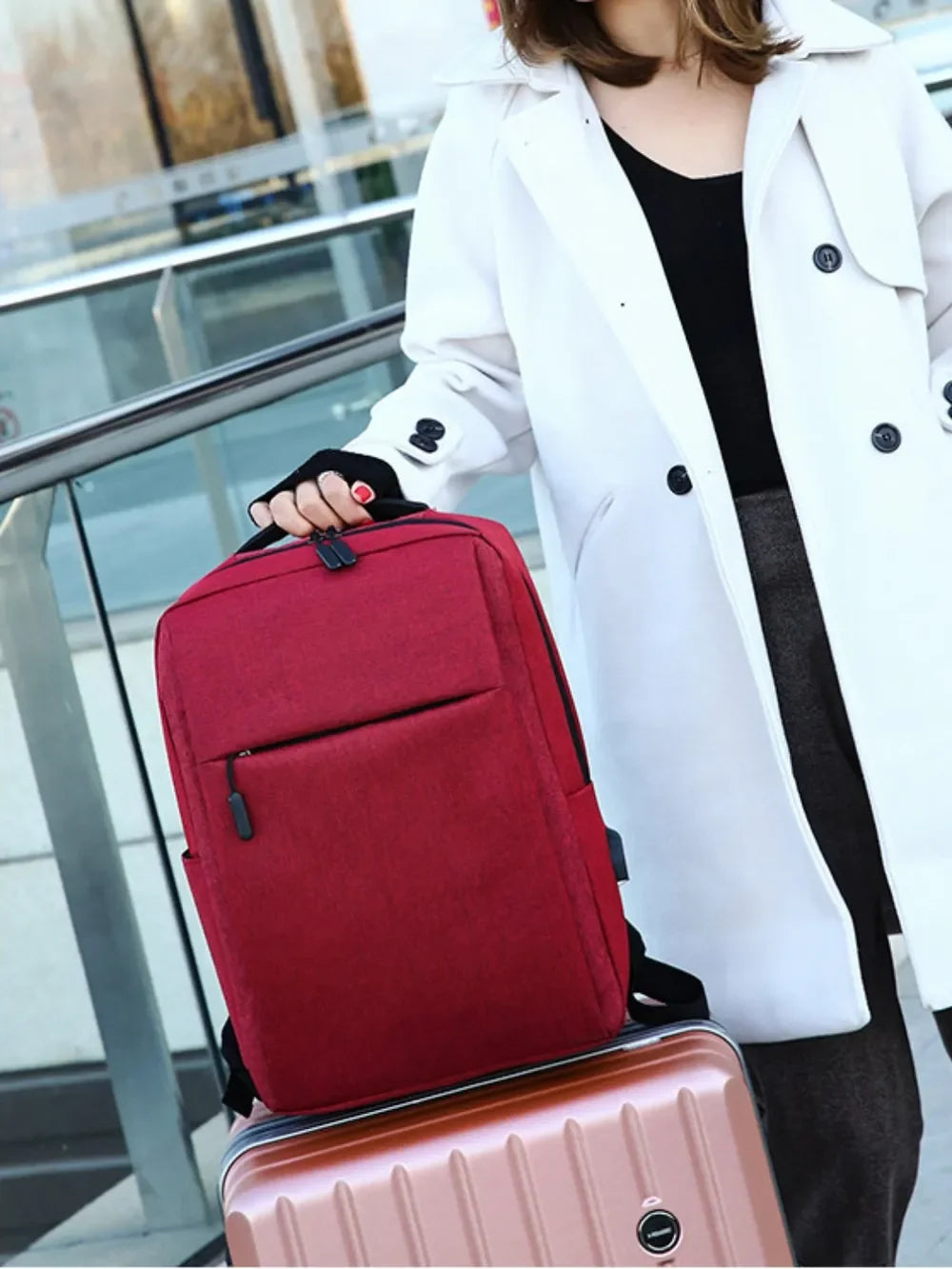 Adjustable Straps Oxford Cloth Backpack Bag - tif-shop24.de