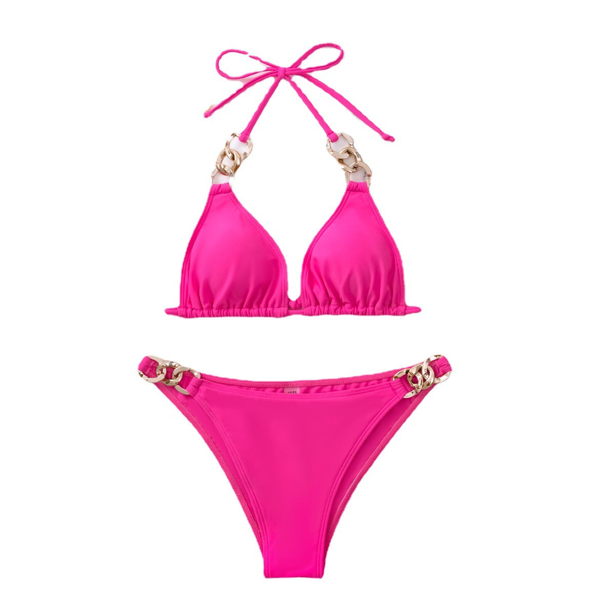 Bikini Swimwear Women's Sexy Solid Color Triangular Two-Piece Bikini