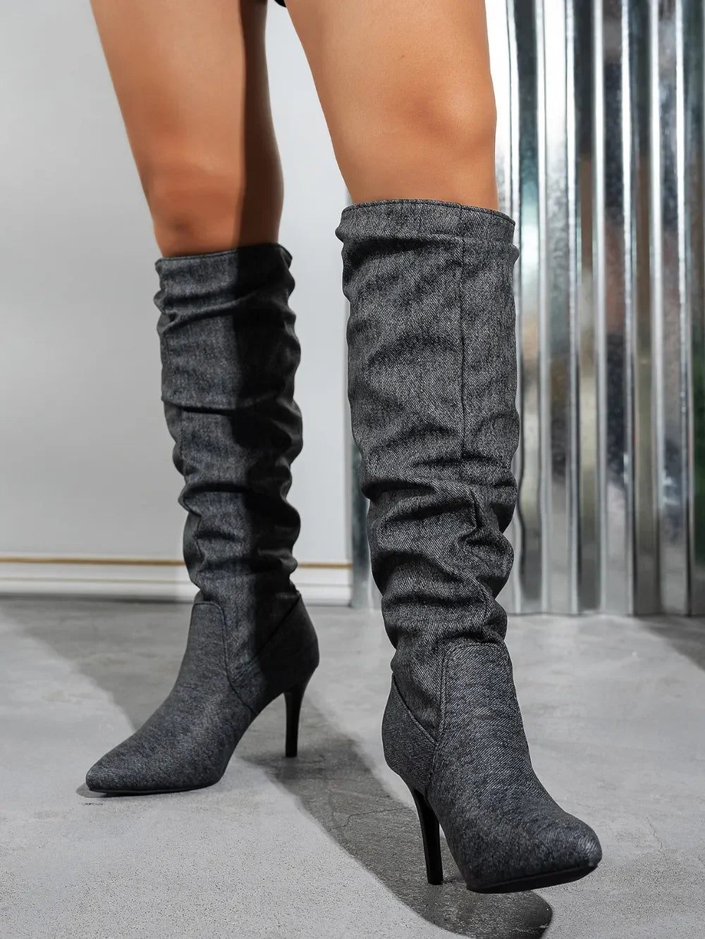 Point Toe Stiletto Boots - tif-shop24.de