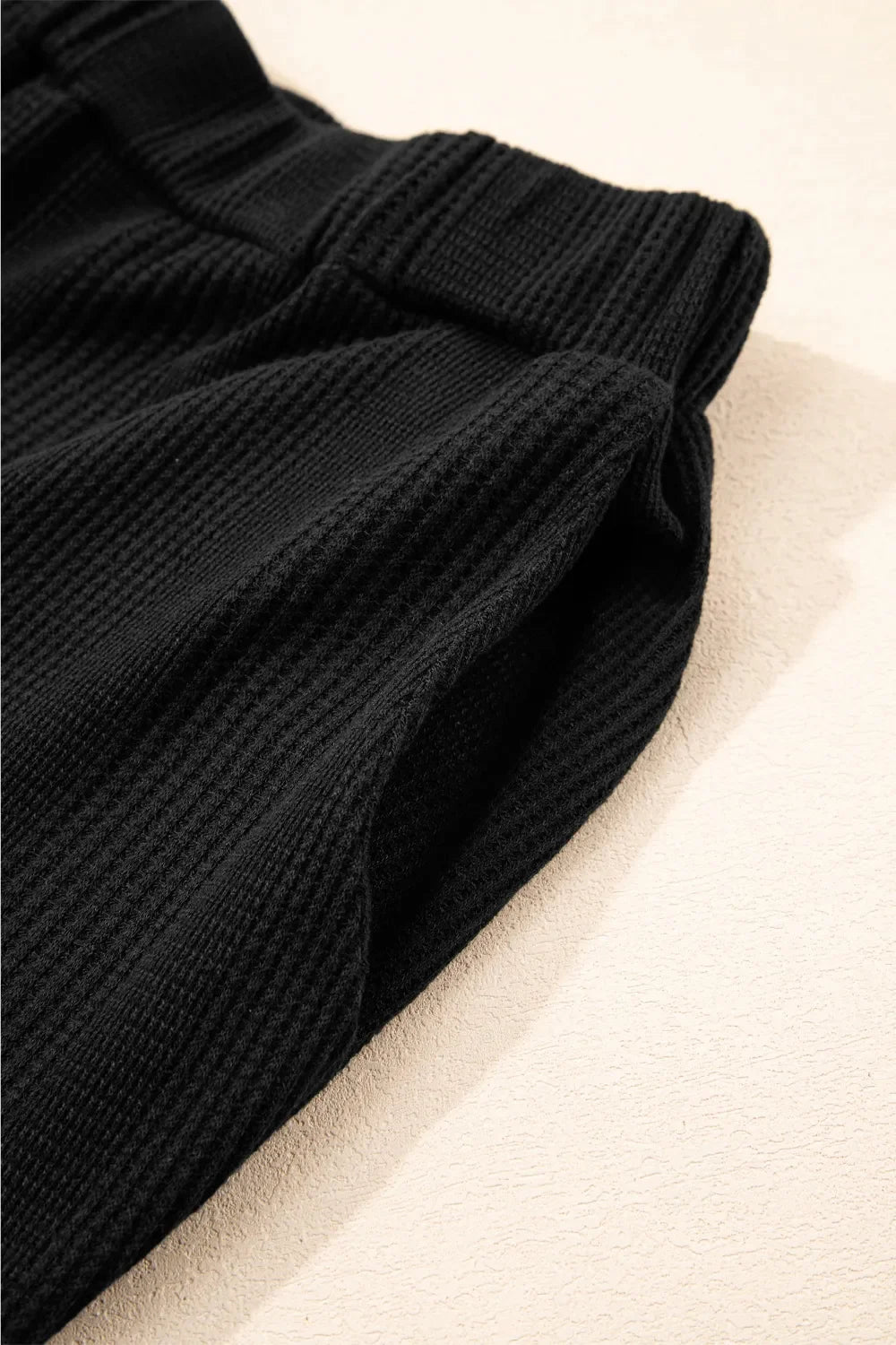 Color Ribbed Ruffle Tank Top and Pants Set - tif-shop24.de