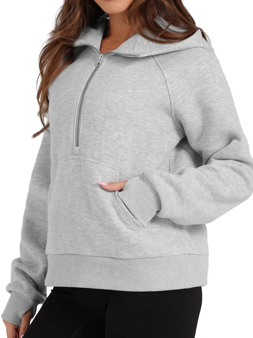 Half-Zip Hoodie with Kangaroo Pocket - tif-shop24.de