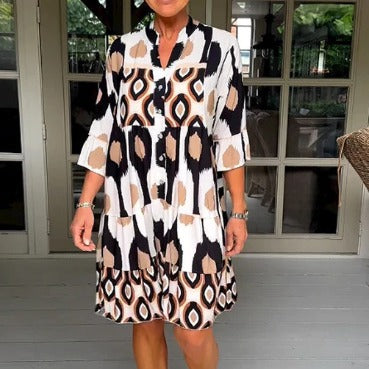 Style Printed A-line Dress