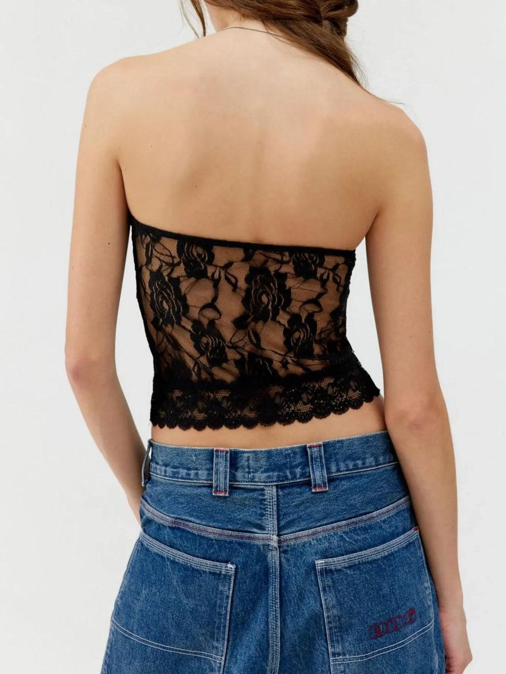 Lace Strapless Tube Top - tif-shop24.de