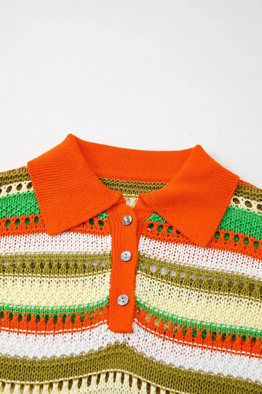 Openwork Stripe Sleeveless Sweater Dress - tif-shop24.de