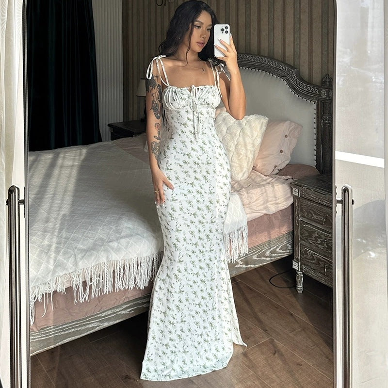 Sexy Strapless Bodycon Dress with Wrap Front for Women