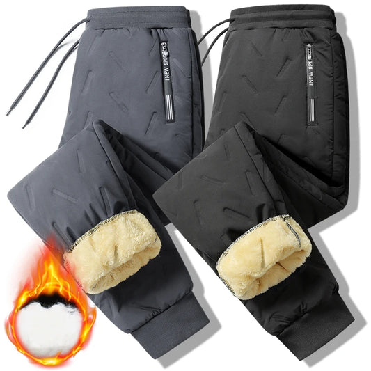 Winter Warme Lammwolle Verdicken Casual Im Freien Freizeit Winddicht Sportswear Jogginghose