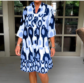 Style Printed A-line Dress