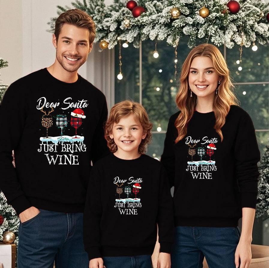 Partner-Look Hoodie Baumwolle T-Shirt Familie Weihnachten 