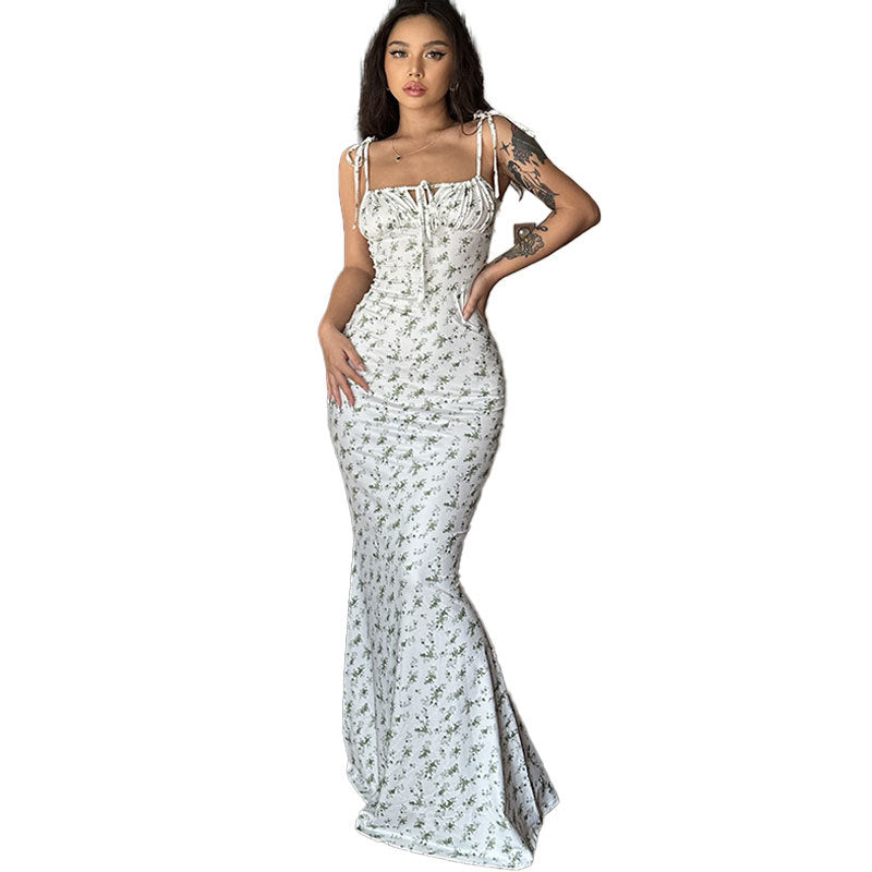 Sexy Strapless Bodycon Dress with Wrap Front for Women