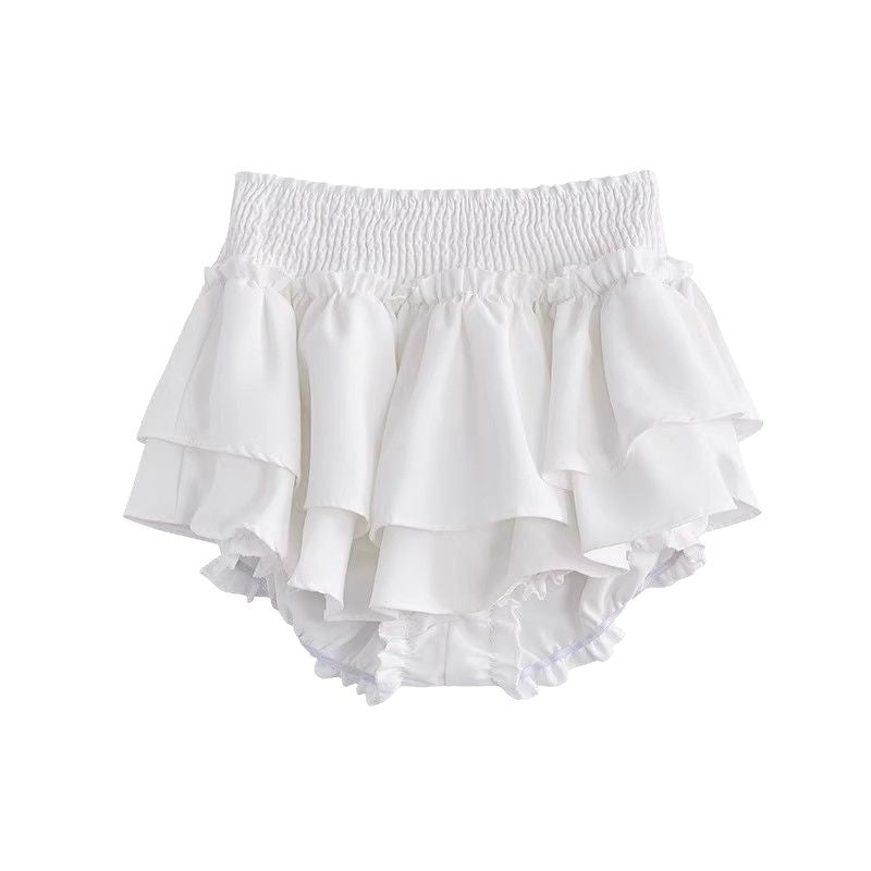 Ballet Style Skirt Women SummerHigh Waist Slim Fit Design Sweet Spicy Cake Puff Short Skirt
