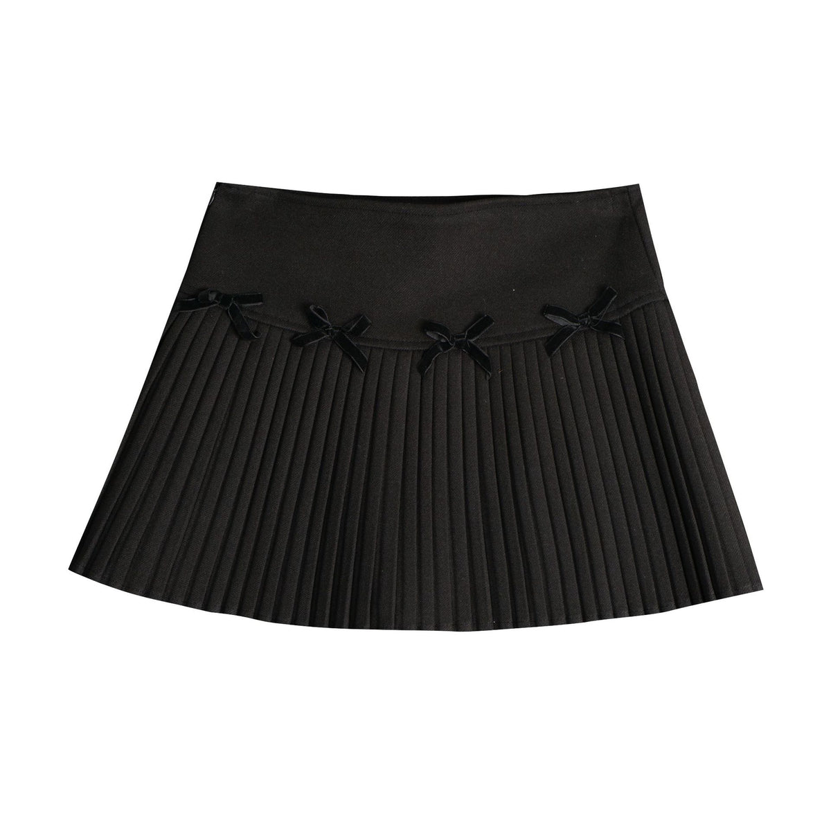 Sweet high waisted A-line short pleated skirt