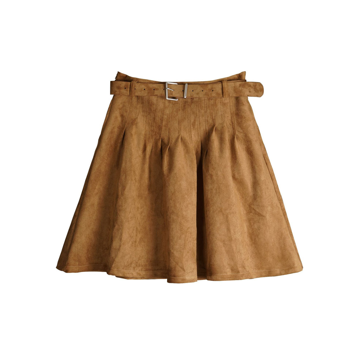 Vintage high waisted A-line pleated skirt