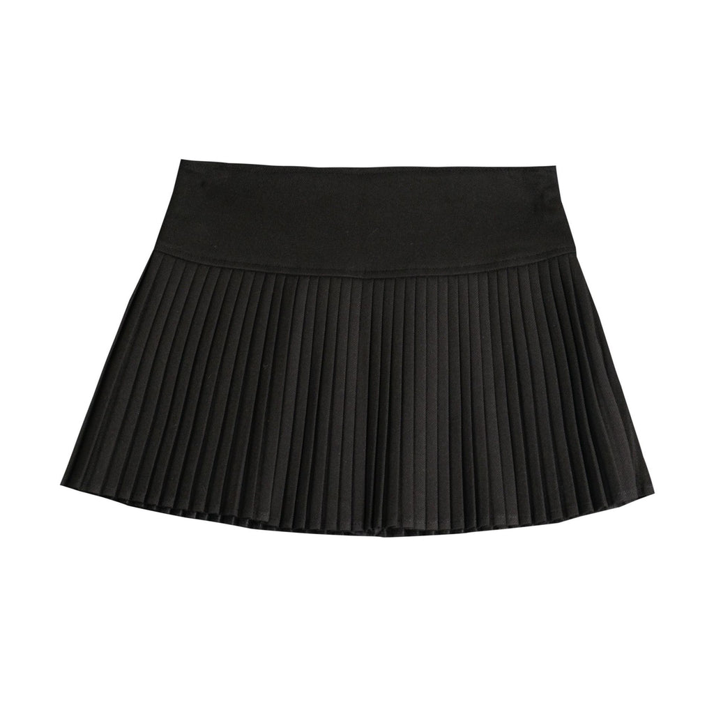Sweet high waisted A-line short pleated skirt