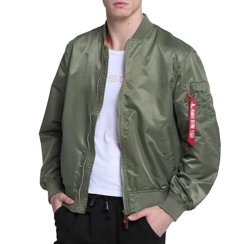 Wasserabweisende Ma1Flight Windjacke Pilot Air Force Bomberjacke