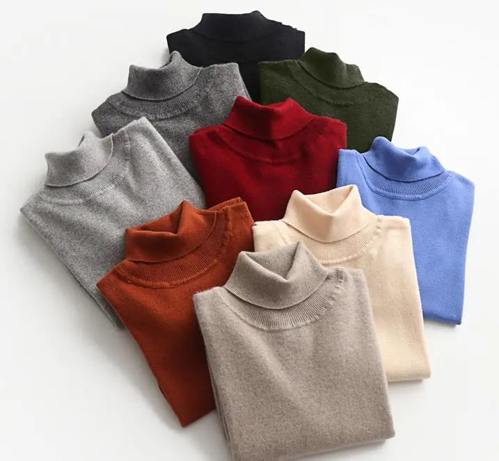 Cashmere turtleneck sweater clothes for  jersey hombre pull homme hiver pullover men high neck sweaters