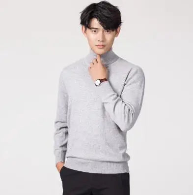 Cashmere turtleneck sweater clothes for  jersey hombre pull homme hiver pullover men high neck sweaters