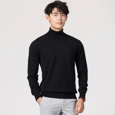 Cashmere turtleneck sweater clothes for  jersey hombre pull homme hiver pullover men high neck sweaters