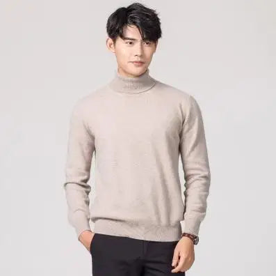 Cashmere turtleneck sweater clothes for  jersey hombre pull homme hiver pullover men high neck sweaters