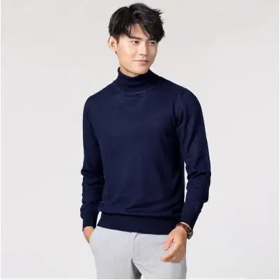 Cashmere turtleneck sweater clothes for  jersey hombre pull homme hiver pullover men high neck sweaters