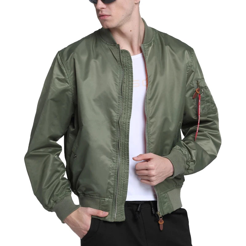 Wasserabweisende Ma1Flight Windjacke Pilot Air Force Bomberjacke